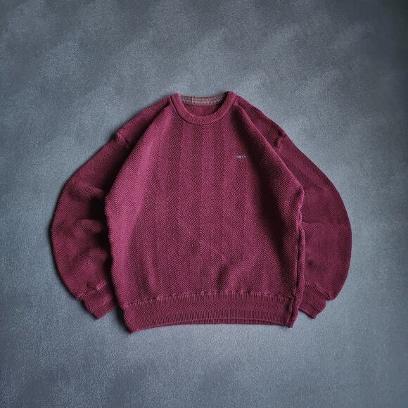 Vintage Julian Alexander Colours Maroon Sweater Large - Picture 1 of 6